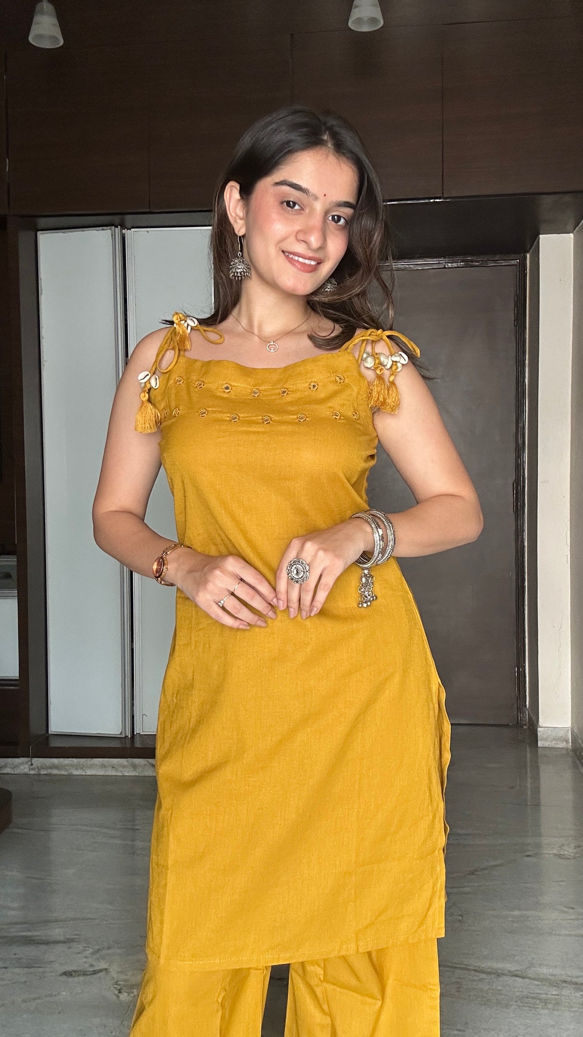 Golden Orche Pure Cotton Sleeveless Co-ord Set