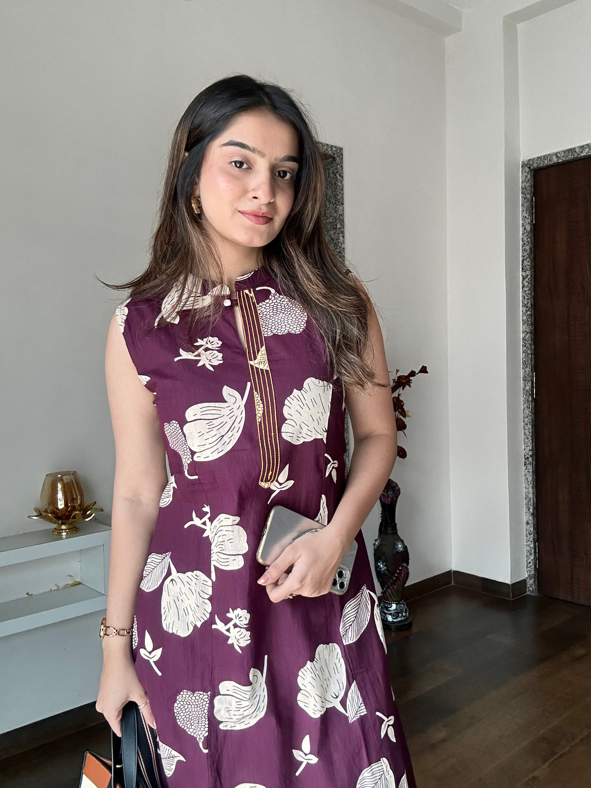 Amethyst Wine Pure Cotton Co-ord Set