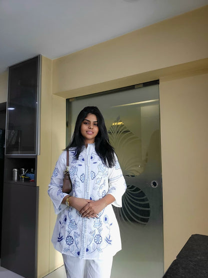 Blue Willow White Co-ord Set