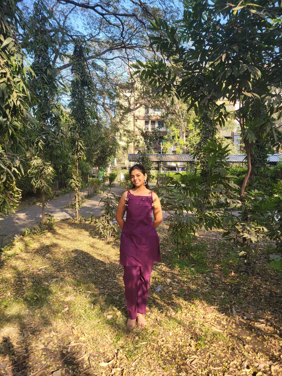 Rich Burgundy Cotton Sleeveless Short Kurti Palazzo Set