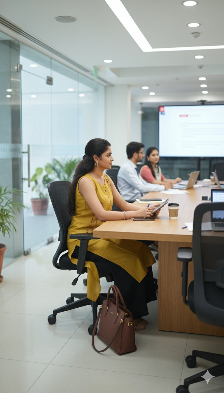 Elegant Mustard Ease Kurti