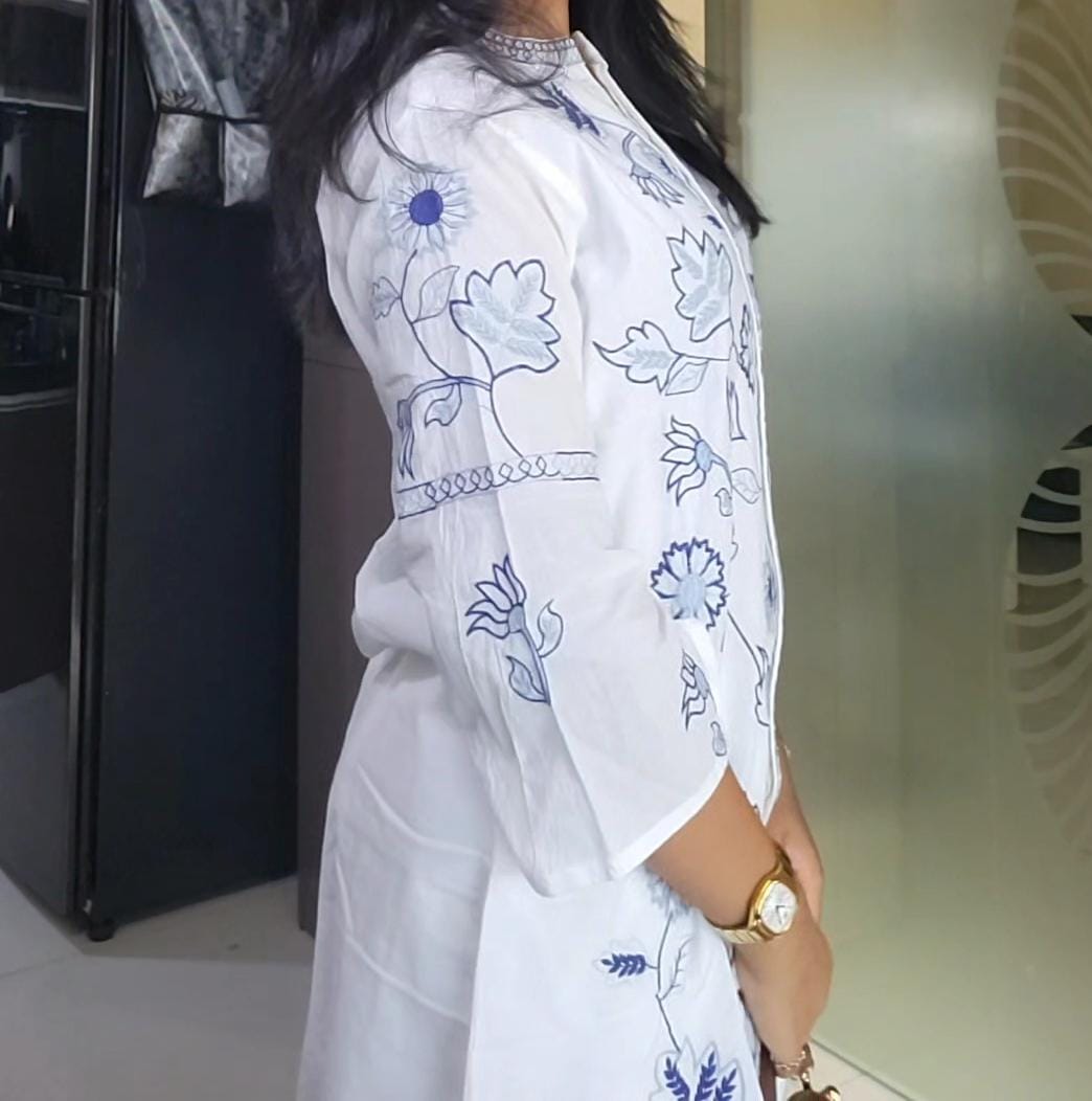 Blue Willow White Co-ord Set