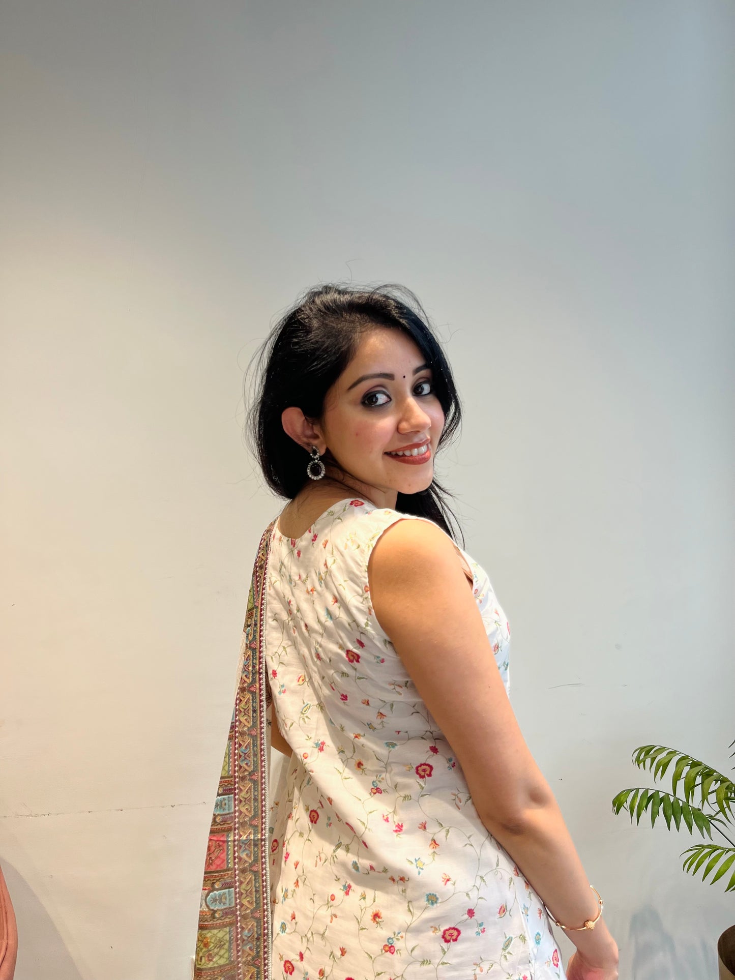 Regal Aura Mulmul Cotton Anarkali Suit Set