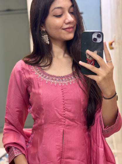 Blush Bloom Palazzo Set