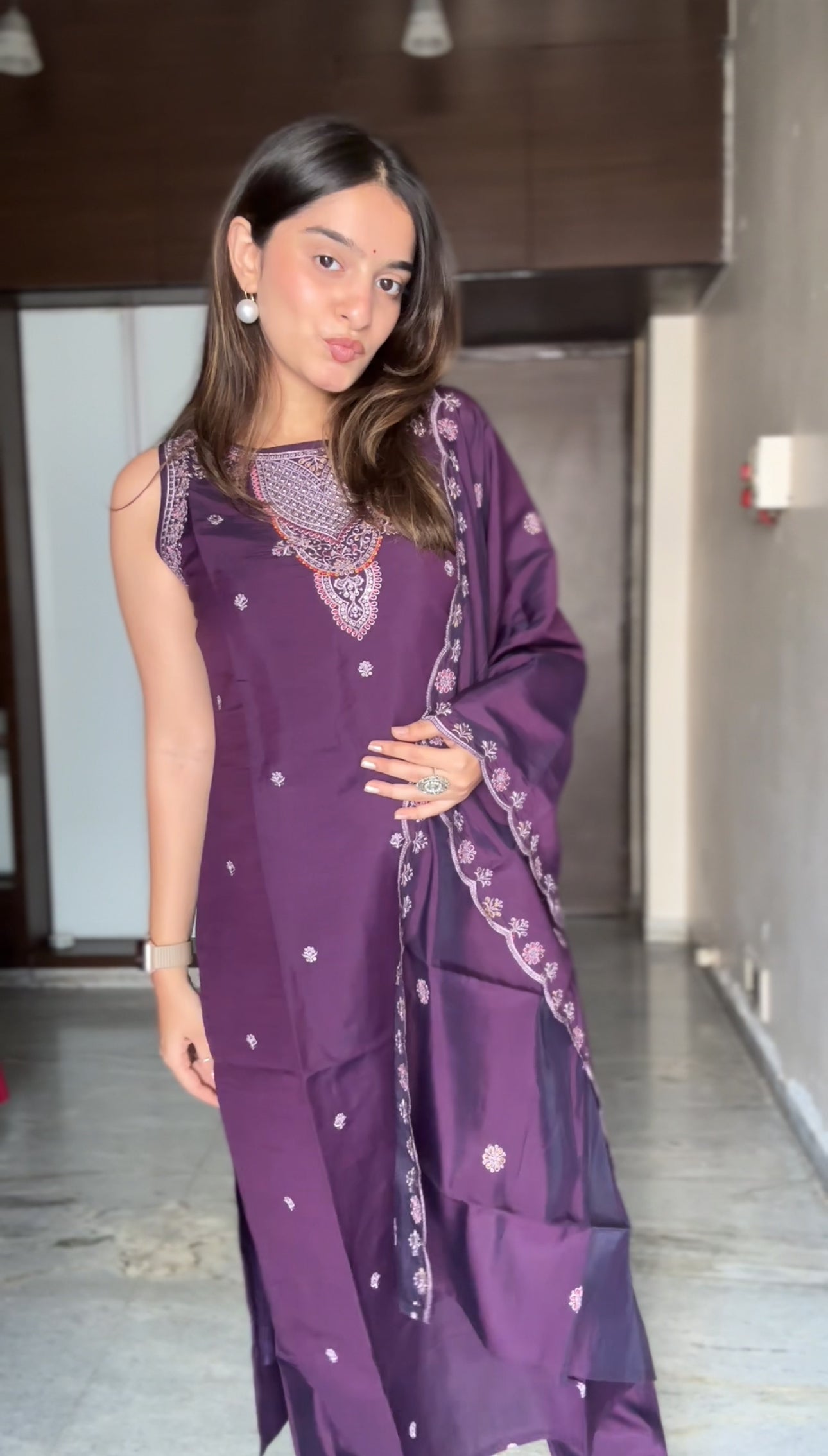Royal Plum Aura Suit Set
