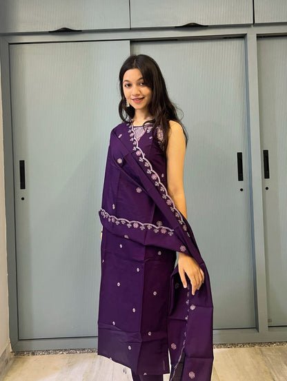 Royal Plum Aura Suit Set